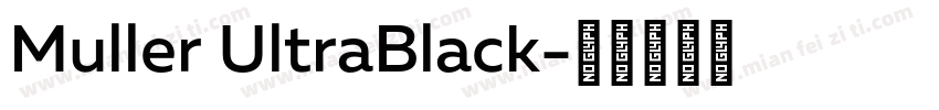 Muller UltraBlack字体转换